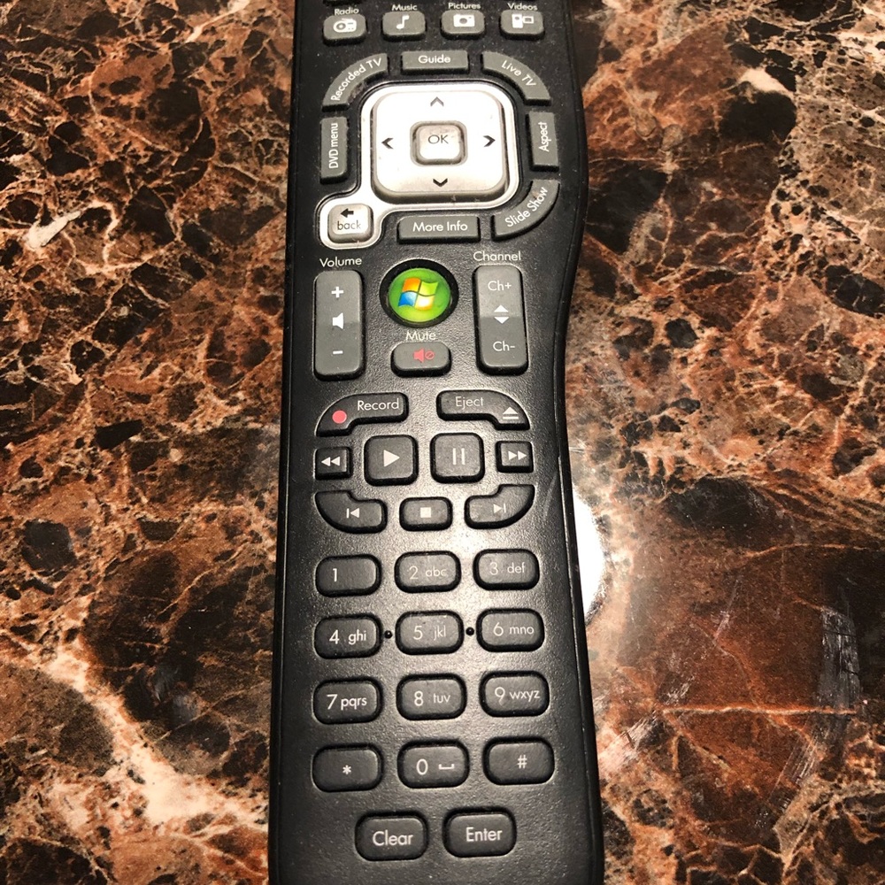 Universal HP TSGH-IR01 Touchsmart Windows PC Media Center Remote Control